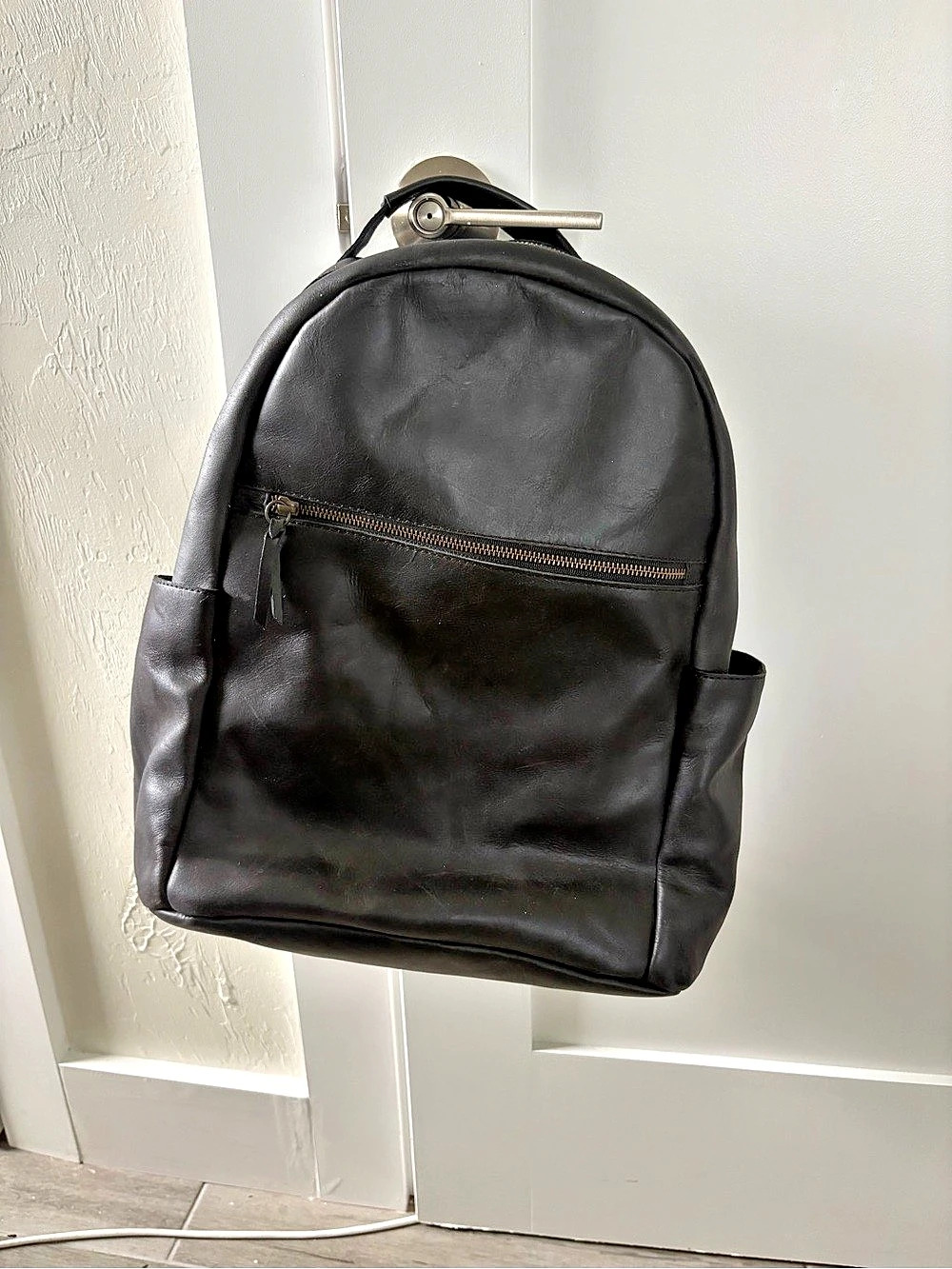 ABLE Alem Black Leather Backpack - Excellent Condition!